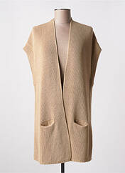 Gilet manches courtes beige AN' GE pour femme seconde vue