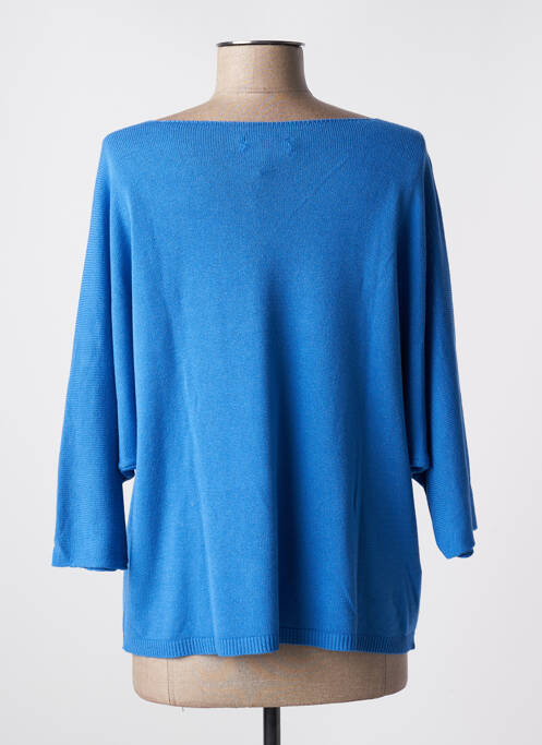 Pull col v manches 3/4 bleu clair FREE femme
