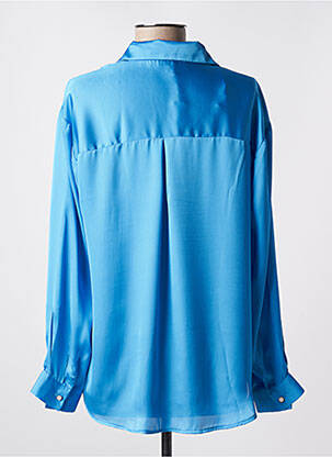 Chemisier coupe fluide manches longues bleu ATELIER JAD femme