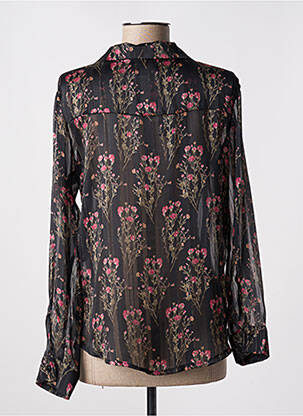 Chemisier imprimé fleurs manches longues noir DIABLESS femme