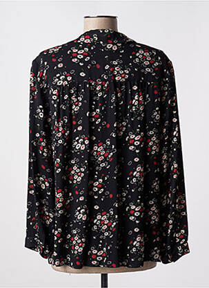 Blouse imprimé fleurs manches longues noir GERARD DAREL femme