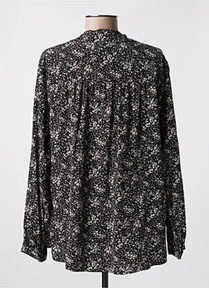 Blouse tissage popeline manches longues noir GERARD DAREL femme