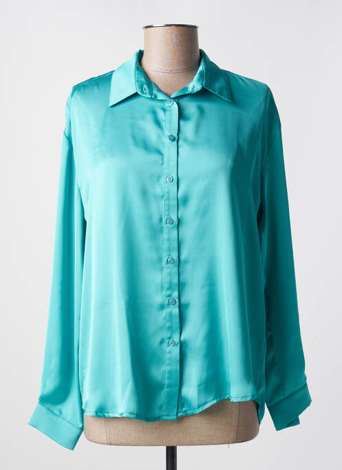 Chemisier coupe fluide manches longues bleu clair ATELIER JAD femme