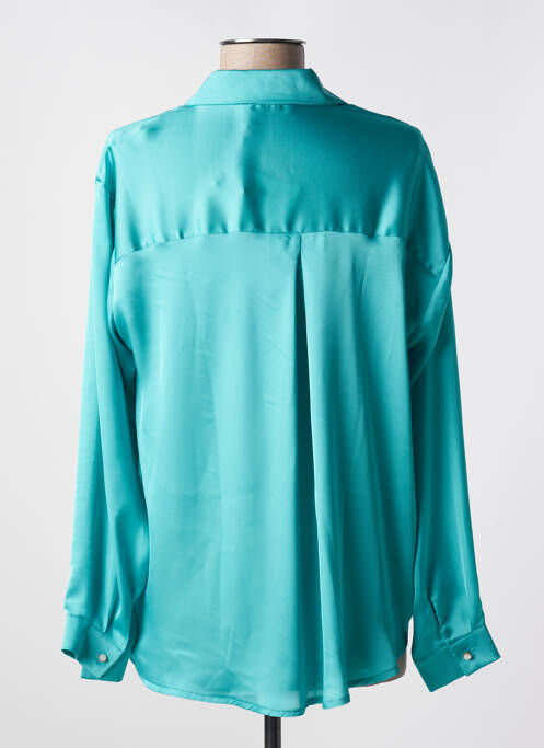 Chemisier coupe fluide manches longues bleu clair ATELIER JAD femme