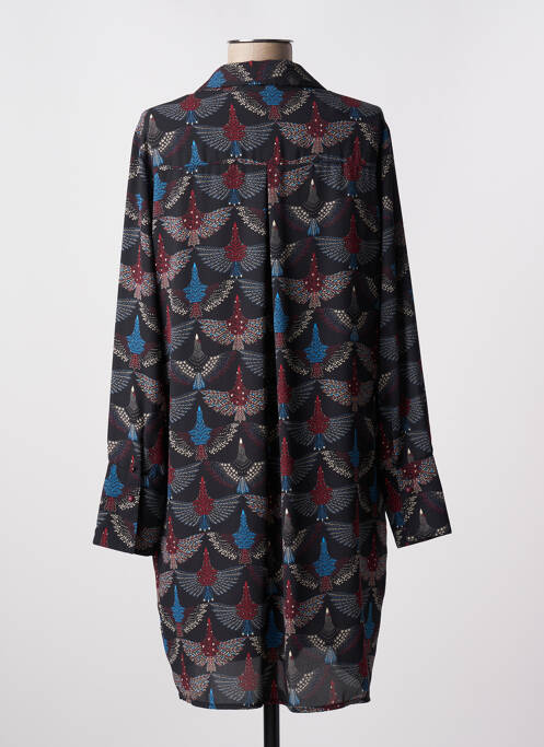 Robe mi-longue noir JAD pour femme