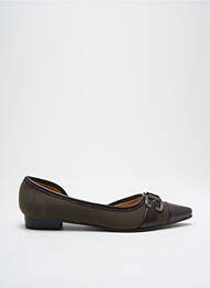 Ballerines matière lisse talon plat jusqu'à 3cm marron ANAIS femme