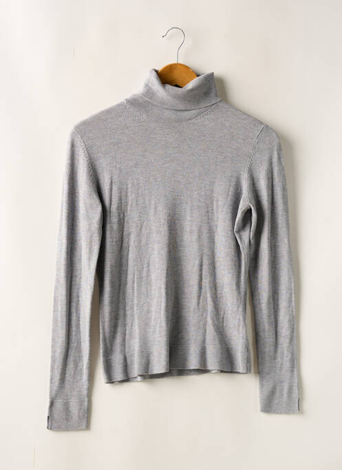 Pull col roulé gris EASY WEAR pour femme