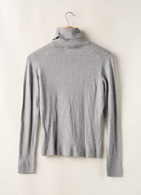Pull col roulé gris EASY WEAR pour femme