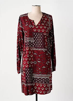 Robe courte manches longues manches longues orange AGATHE & LOUISE femme