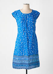 Robe mi-longue bleu COULEURS DU TEMPS pour femme seconde vue