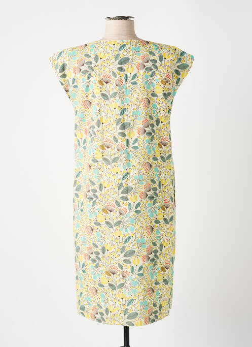 Robe mi-longue jaune GUY DUBOUIS pour femme