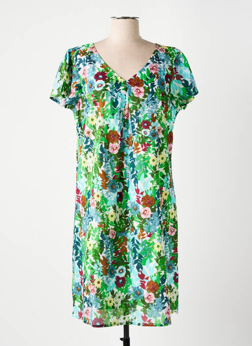 Robe mi-longue vert AGATHE & LOUISE pour femme