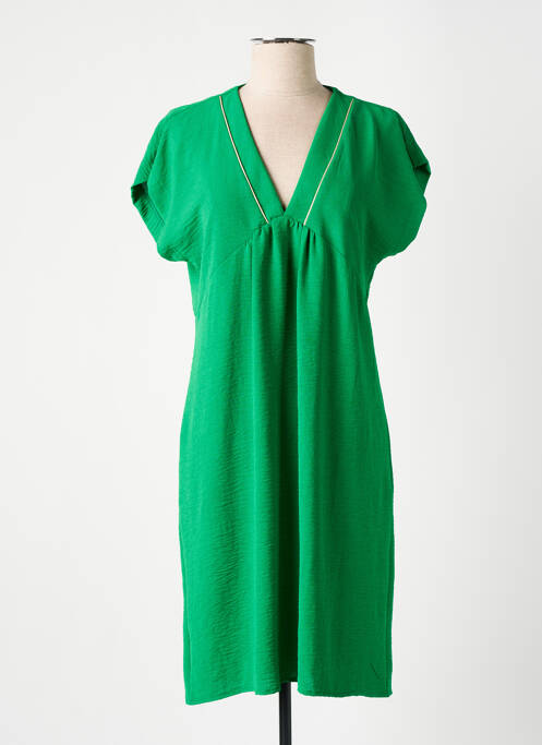 Robe mi-longue vert RUE DES ABBESSES pour femme