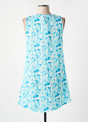 Top tissage crêpe sans manche bleu TIFFOSI femme