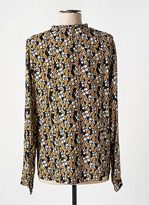 Chemisier imprimé fleurs manches longues jaune MAE MAHE femme