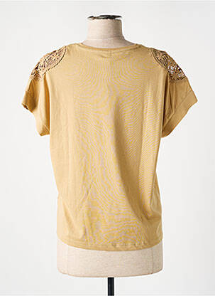T-shirt stretch manches courtes beige TIFFOSI femme