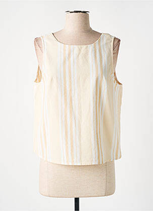 Top sans manche sans manche beige TIFFOSI femme