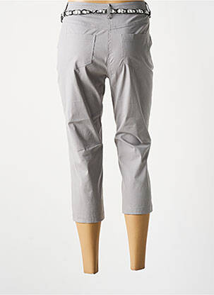 Pantacourt tissage popeline taille normale gris FRED SABATIER femme