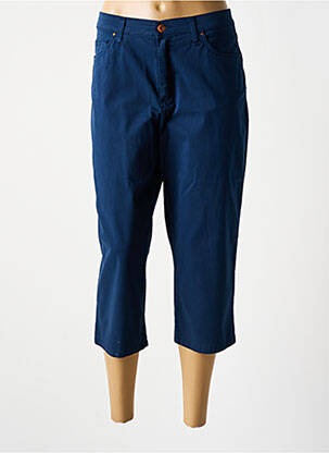 Pantacourt stretch taille normale bleu LCDN femme