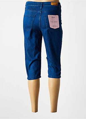Corsaire tissage denim taille haute bleu LCDN femme