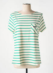 T-shirt vert ELLE EST OU LA MER pour femme seconde vue