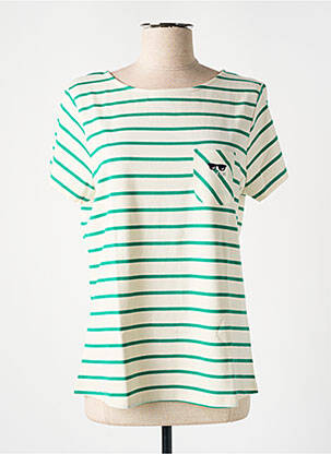 T-shirt vert ELLE EST OU LA MER pour femme