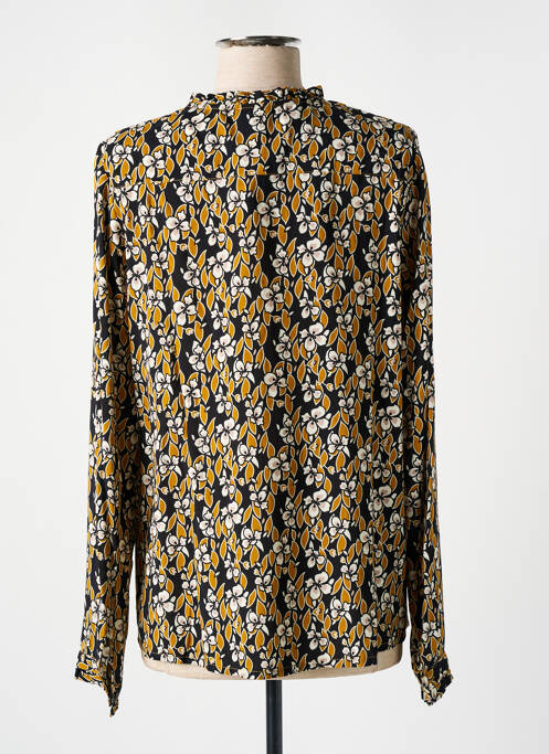 Chemisier imprimé fleurs manches longues jaune MAE MAHE femme