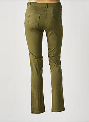 Pantalon slim taille élastique taille normale vert AGATHE & LOUISE femme