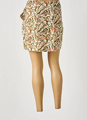 Jupe courte taille haute beige TIFFOSI femme