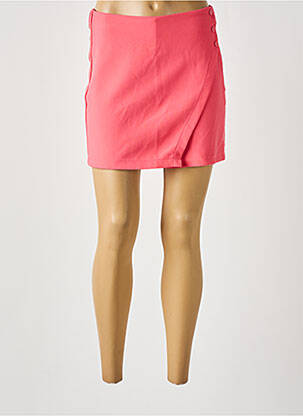 Jupe short taille haute rose TIFFOSI femme