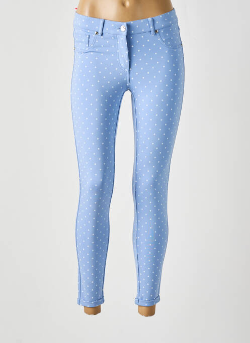 Pantalon 7/8 stretch taille normale bleu LCDN femme
