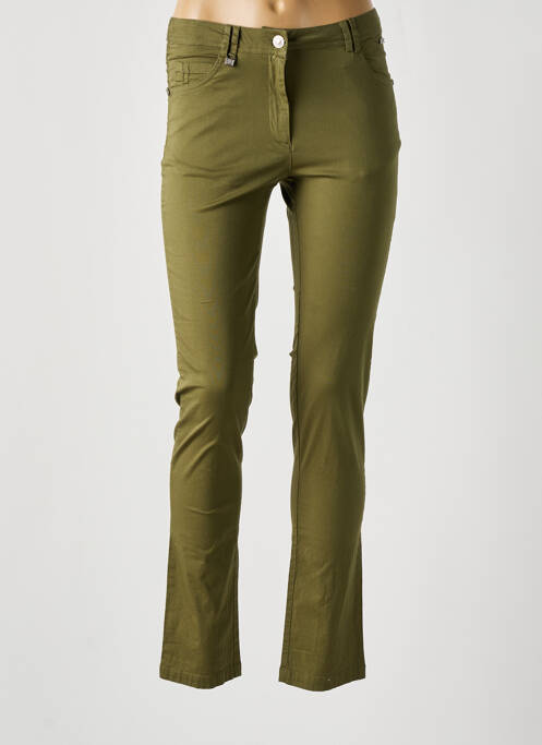 Pantalon slim vert AGATHE & LOUISE pour femme