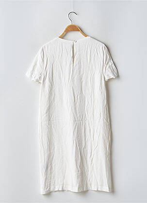 Robe courte coupe fluide manches courtes blanc SUD EXPRESS femme