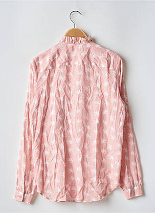 Chemisier imprimé fantaisie manches longues rose BENSIMON femme