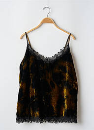 Top manches bretelles ajustables fines bretelles noir IMPREVU femme