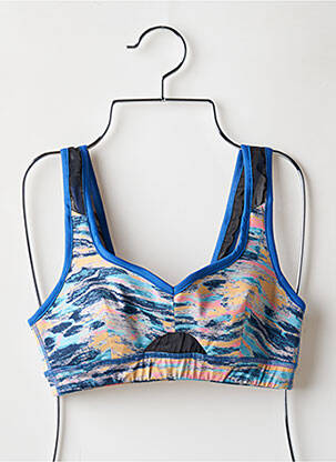 Soutien-gorge effet matière satinée brassieres bleu LE COQ SPORTIF femme