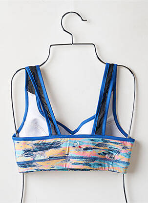Soutien-gorge effet matière satinée brassieres bleu LE COQ SPORTIF femme