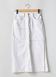 Jupe longue coupe droite blanc FREEMAN T.PORTER femme