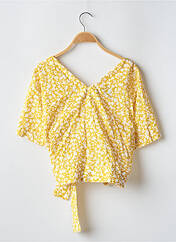 Blouse jaune CAROLL pour femme seconde vue