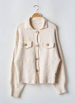 Gilet manches longues beige BROWNIE pour femme