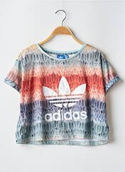 T-shirt vert ADIDAS pour femme seconde vue