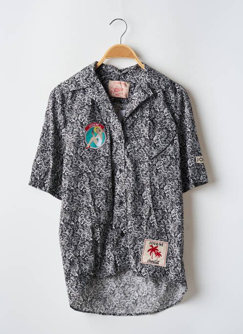 Chemisier manches courtes manches courtes noir JOUR/NÉ femme