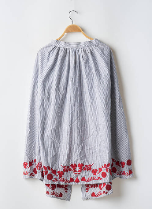 Jupe mi-longue bleu IDANO femme