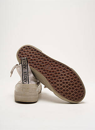 Baskets bout rond talon plat jusqu'à 3cm gris AIGLE femme