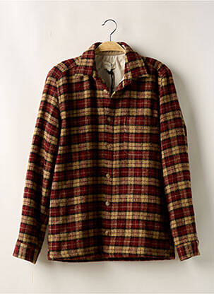 Veste casual coupe droite rouge OCTOBRE homme