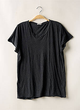 T-shirt tissage chiné manches courtes gris FILIPPA K homme