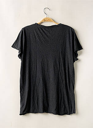 T-shirt tissage chiné manches courtes gris FILIPPA K homme
