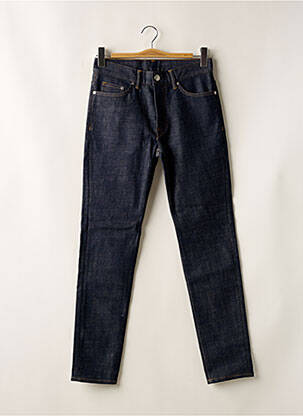 Jeans coupe slim tissage brut taille normale bleu H&M homme