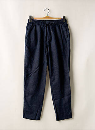 Pantalon droit tissage chiné taille normale bleu ZARA homme