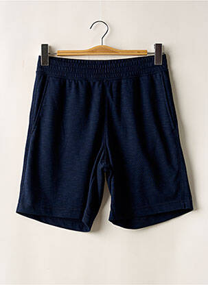 Bermuda taille élastique taille normale bleu MAJESTIC FILATURES homme